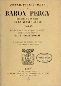 journal de campagne du Baron Pierre Percy